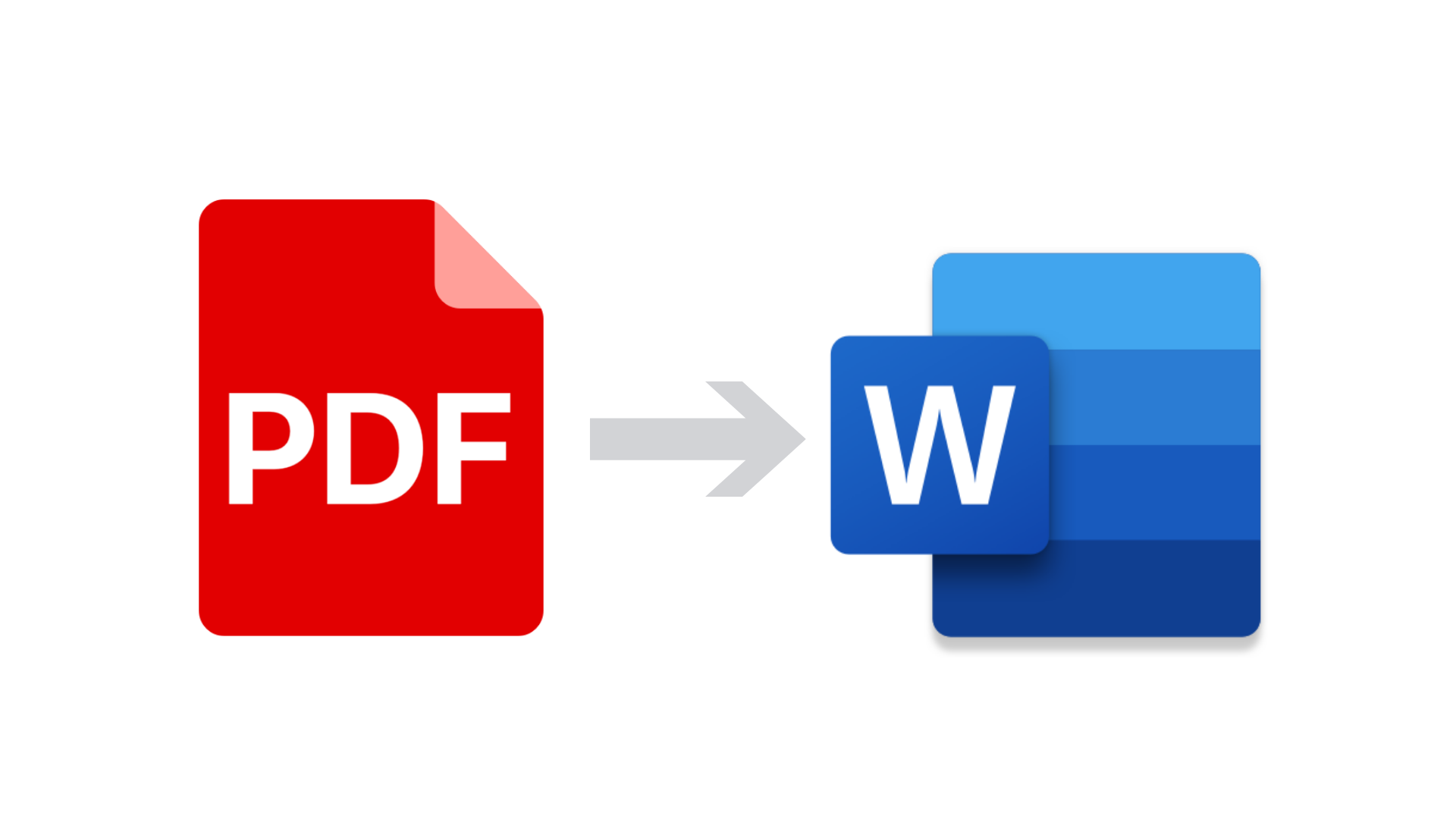 PDF file alongside an editable Word document